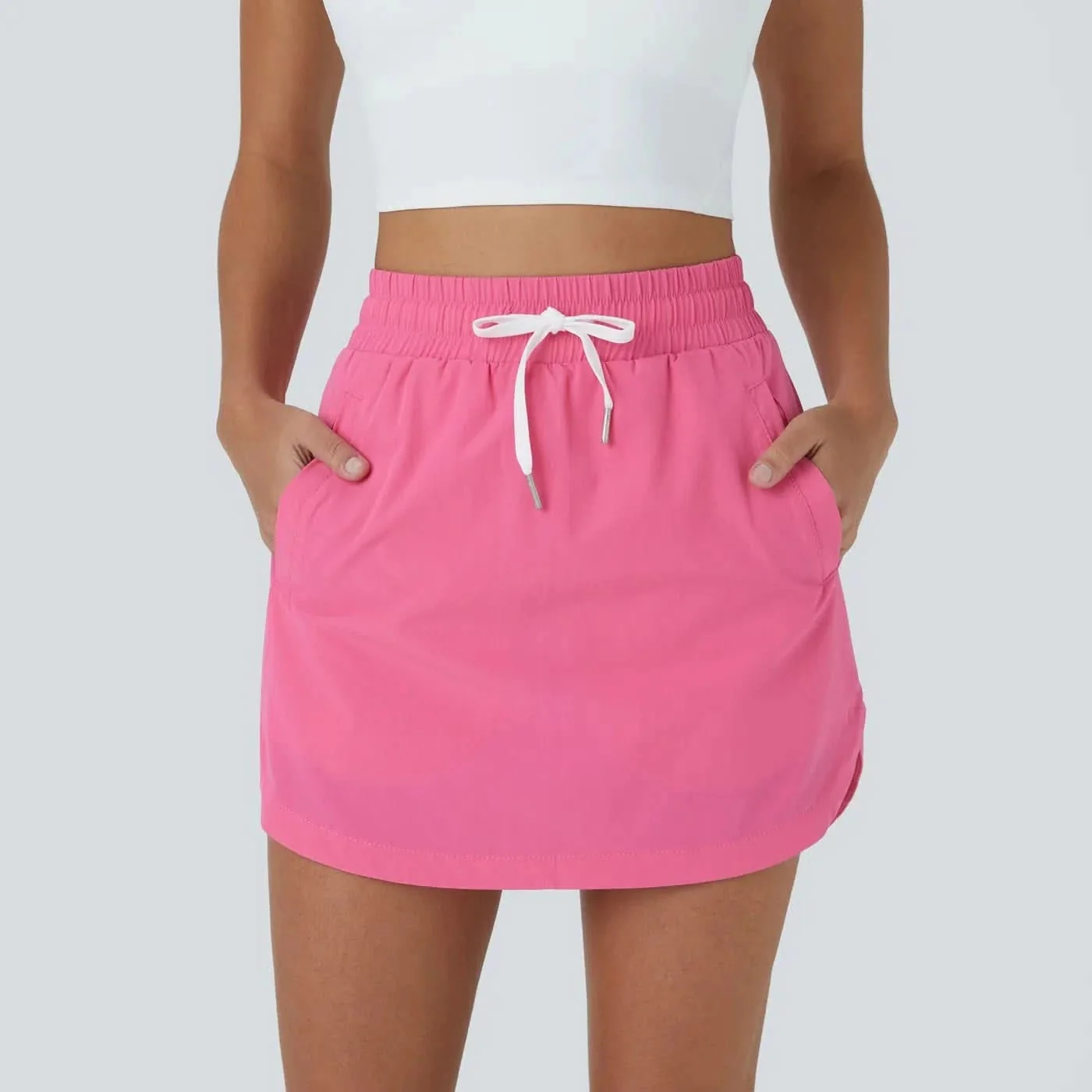 GOLFGLIDE SKIRT - Airy 2-in-1 golf skirt with integrated shorts & drawstring - Image 4