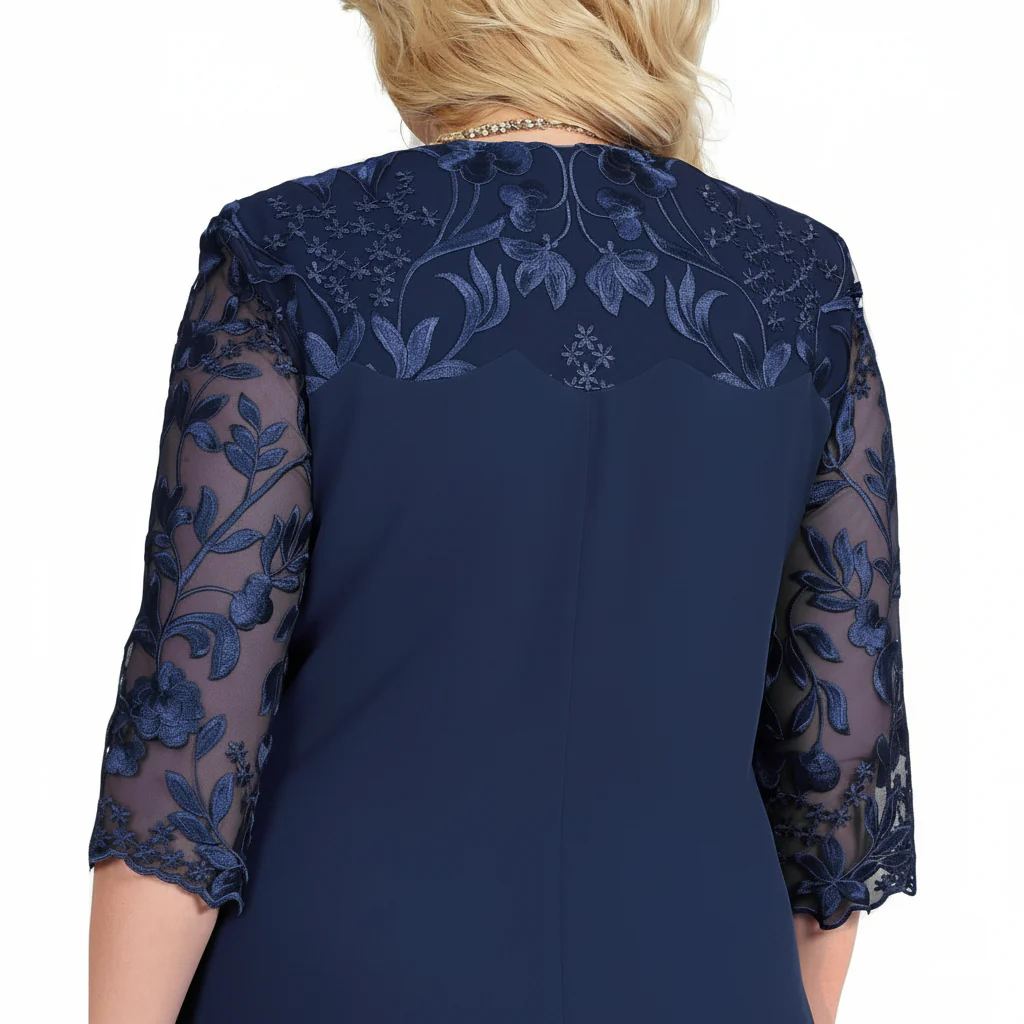 GRACE GALA DRESS - Elegant embroidered oversized banquet dress - Image 8