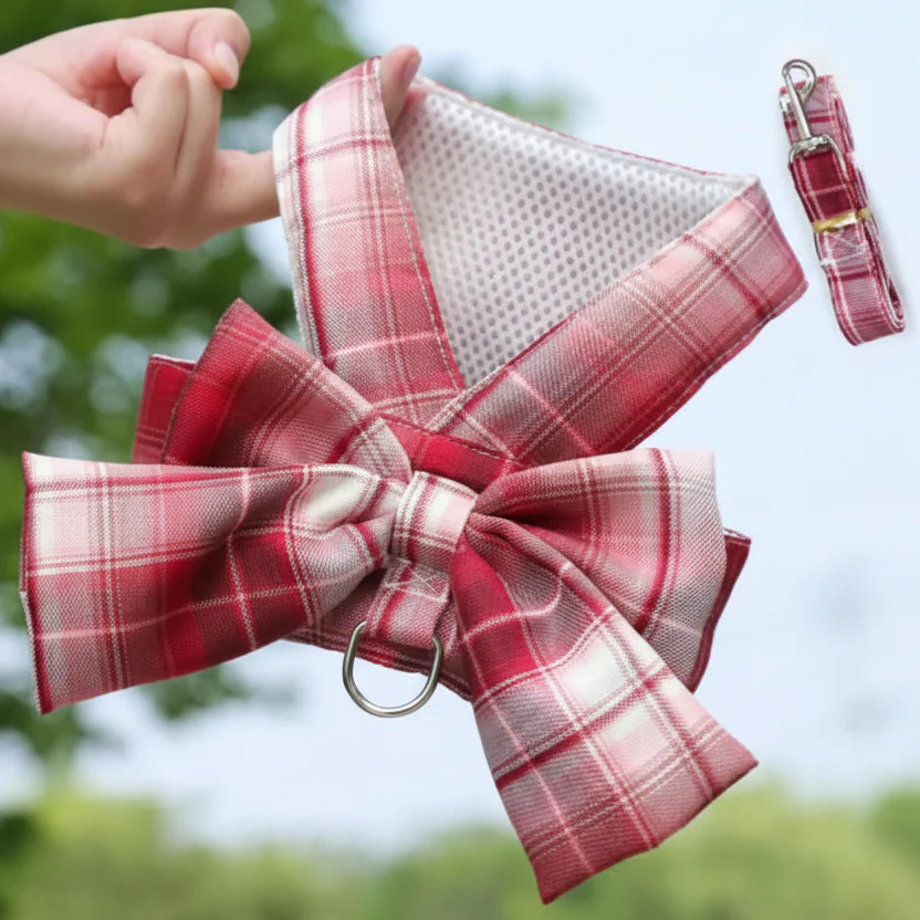 GRACEBOW – Adjustable Dog Harness with Elegant Bow for Stylish Walks - Image 4
