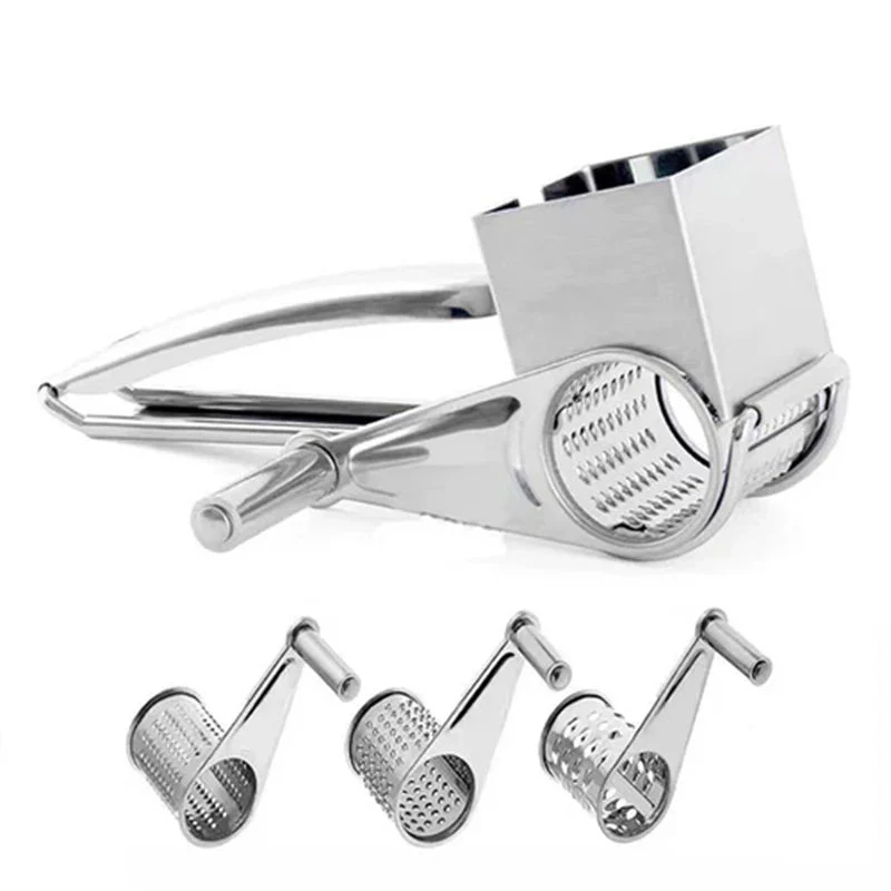 GRATE MOTION – Rotating Stainless Steel Cheese Grater for Effortless Kitchen Preparation - Image 11