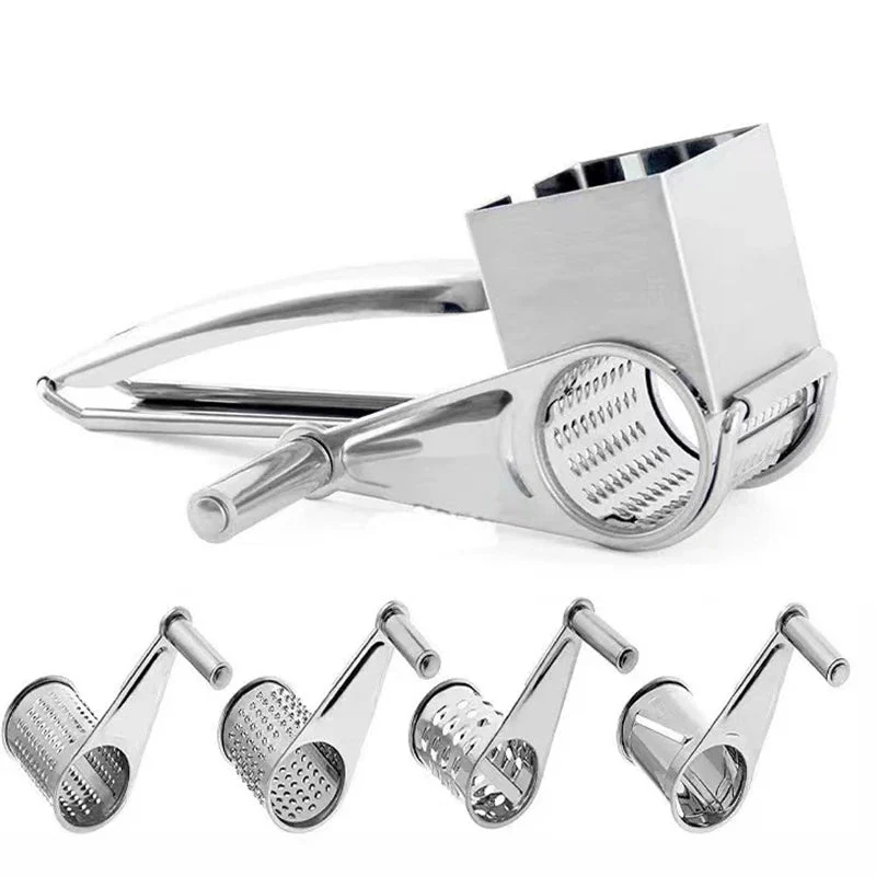 GRATE MOTION – Rotating Stainless Steel Cheese Grater for Effortless Kitchen Preparation - Image 5