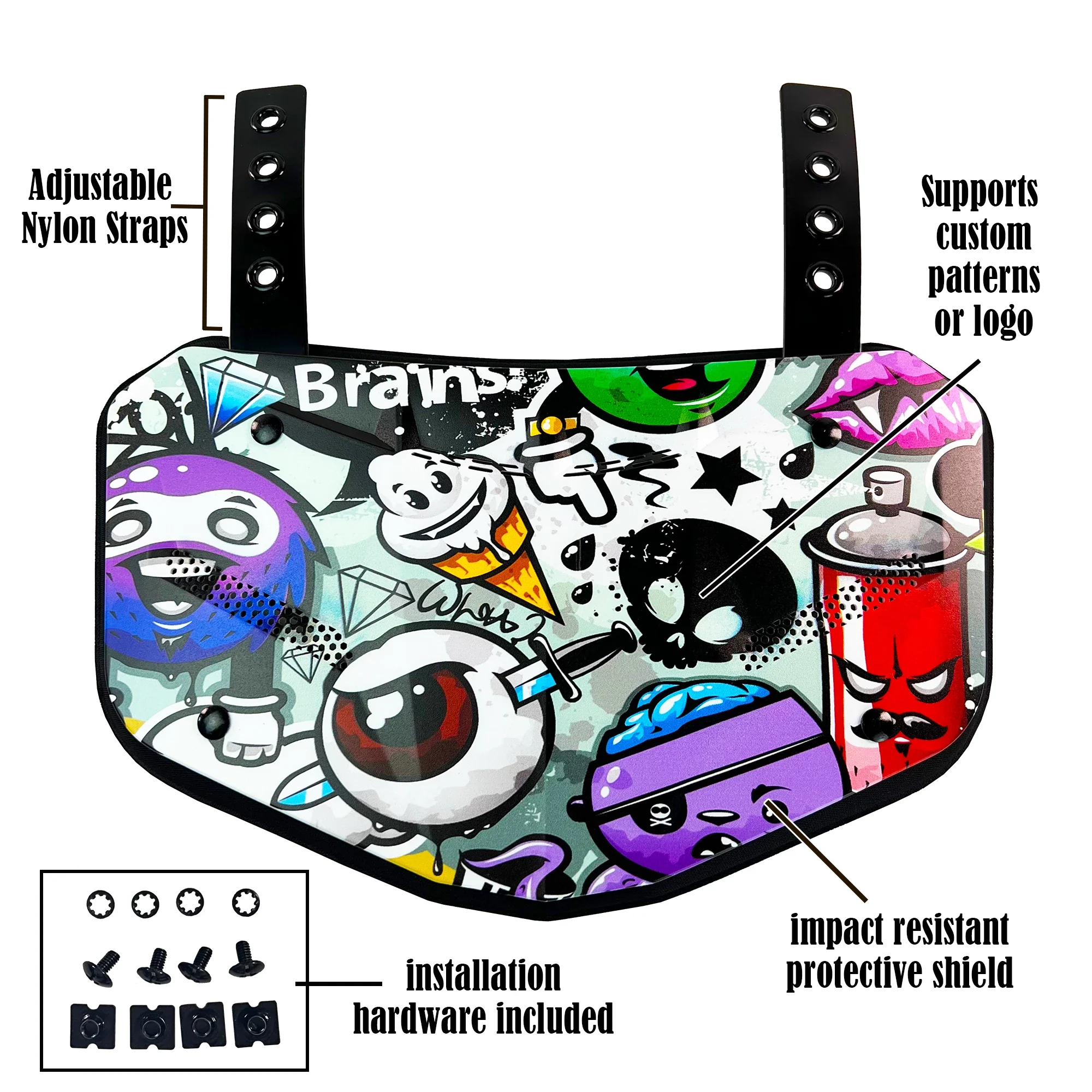 GRIDGUARD – American Football back protection plate for adults with shock absorption & ventilation system - Image 6