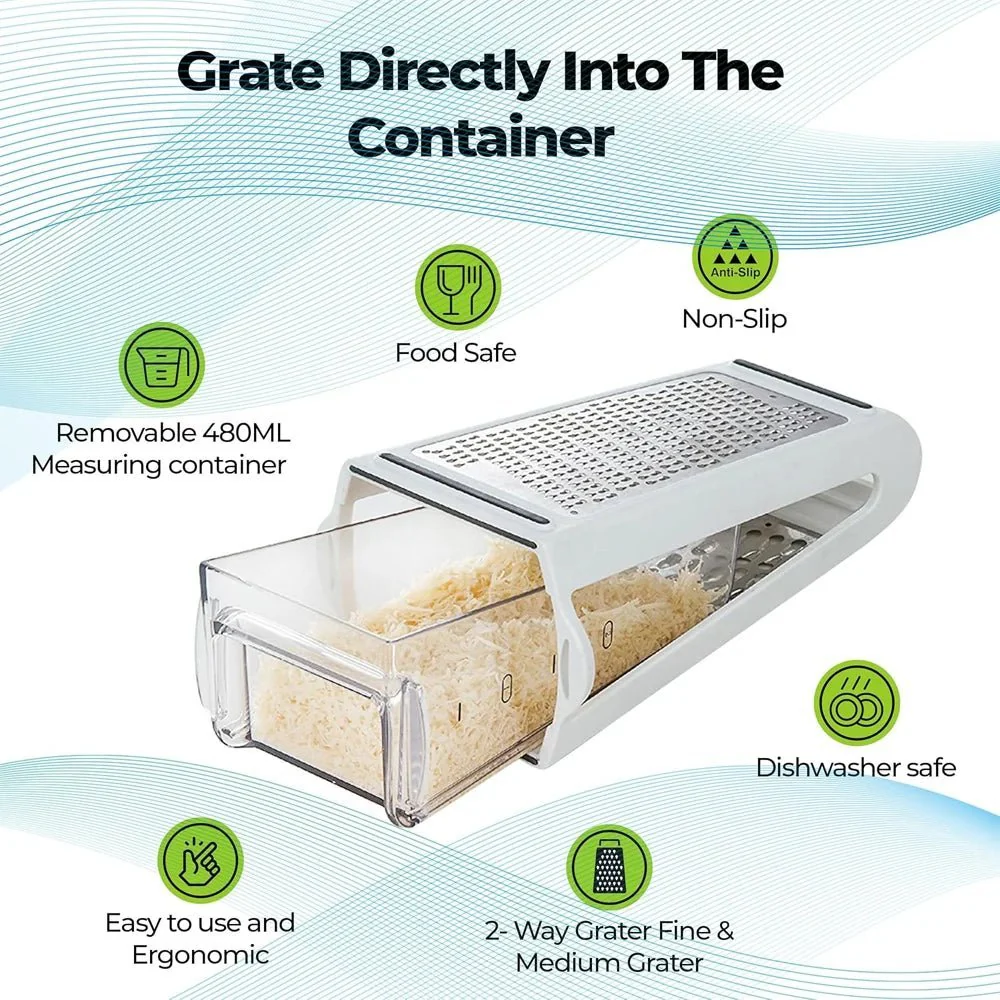 GRIND FORCE – Double-sided stainless steel grater for effortless kitchen preparation - Image 5