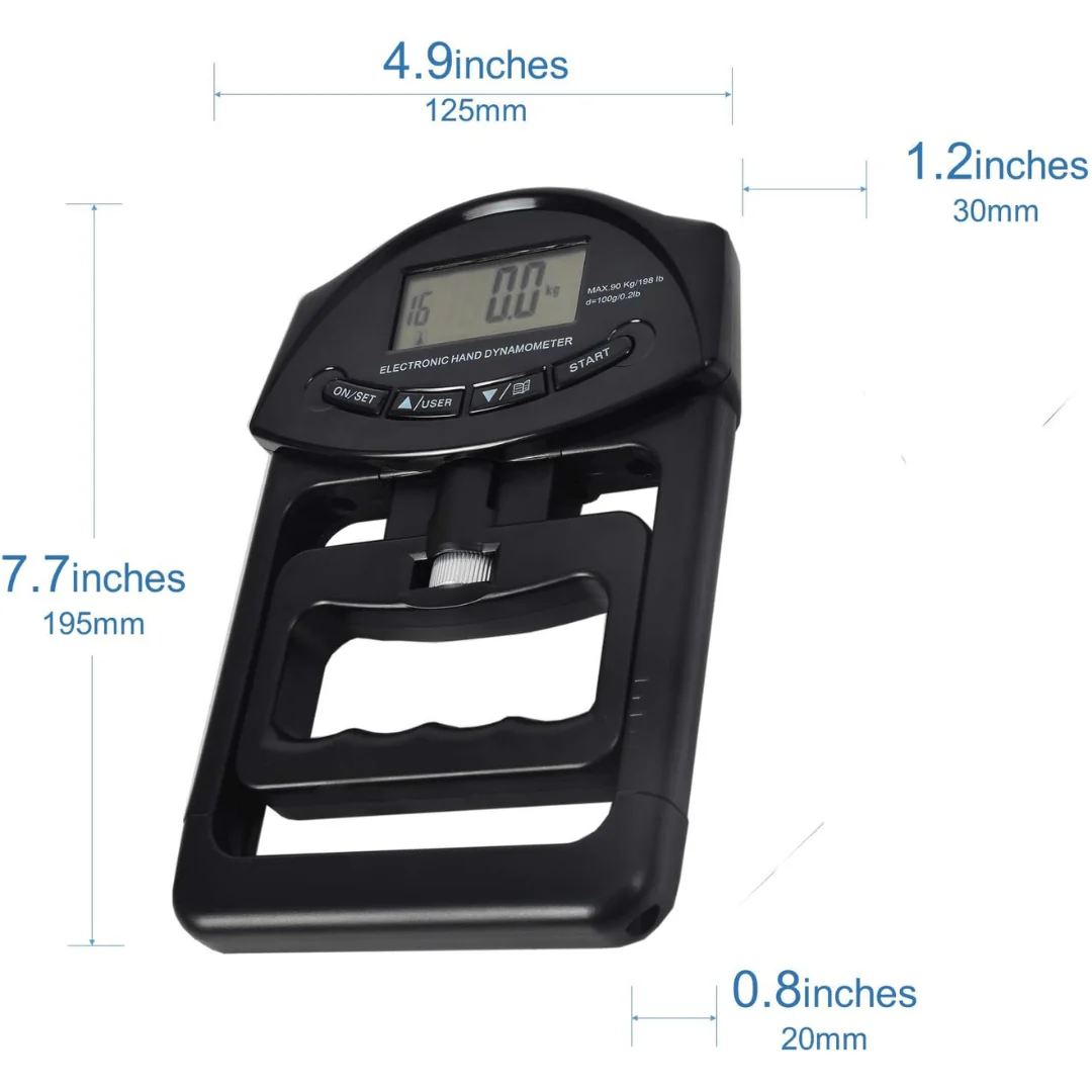 Gripmaster Digital - Precise hand-held measuring device for grip force measurement up to 120 kg - Image 7