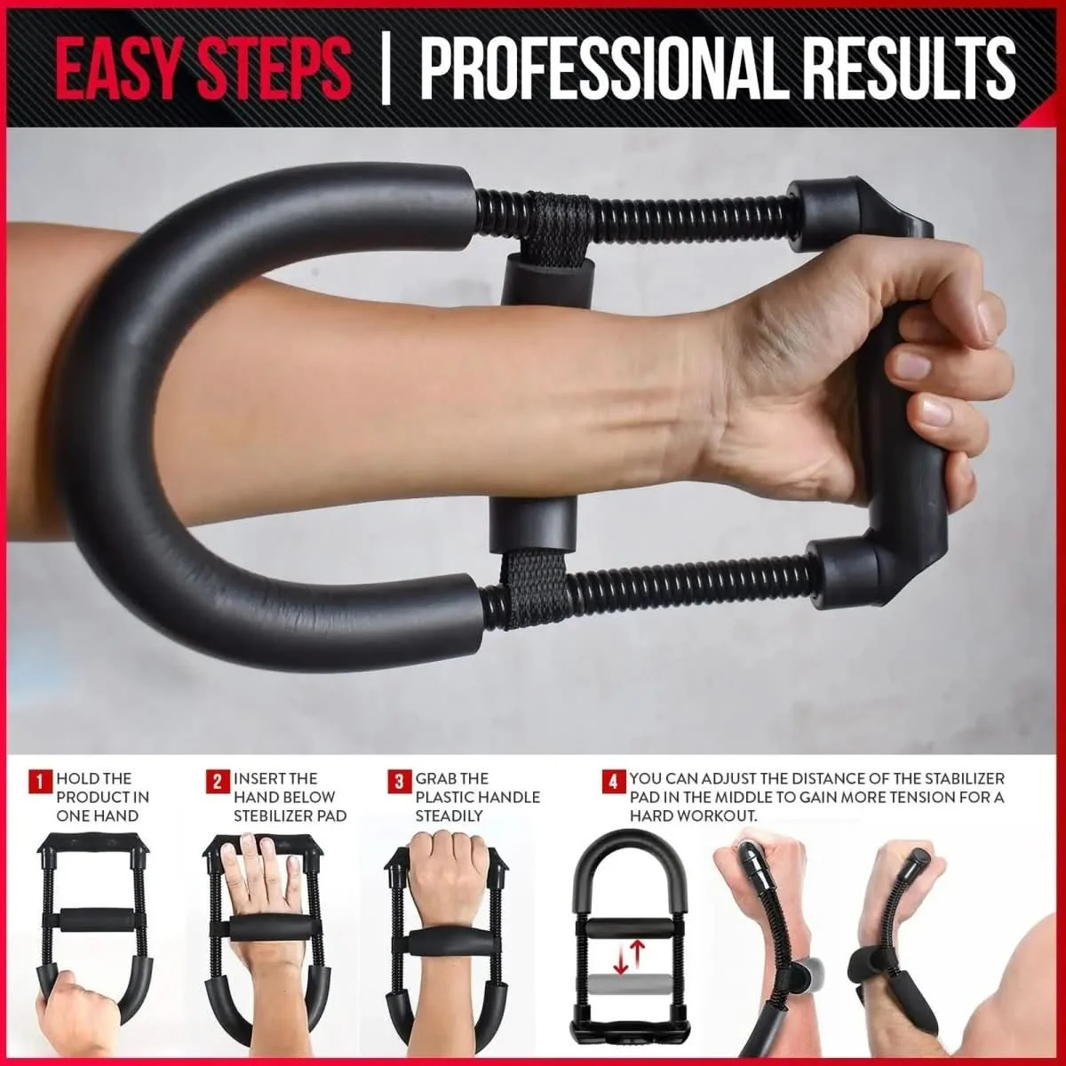 Gripmaster - Adjustable grip trainer for strengthening the hand & forearm - Image 8