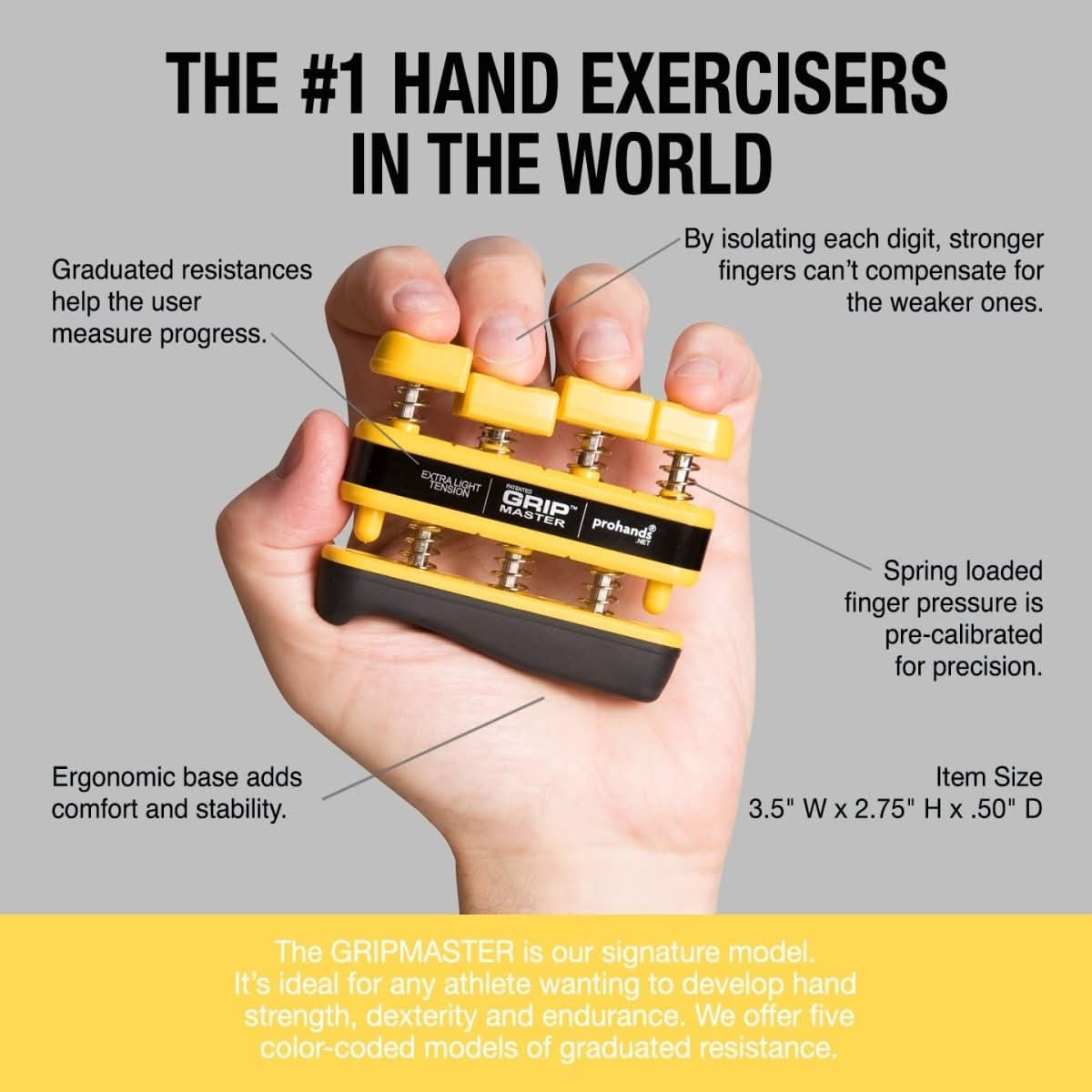 Gripmaster - finger trainer for targeted strengthening of grip strength & flexibility - Image 3