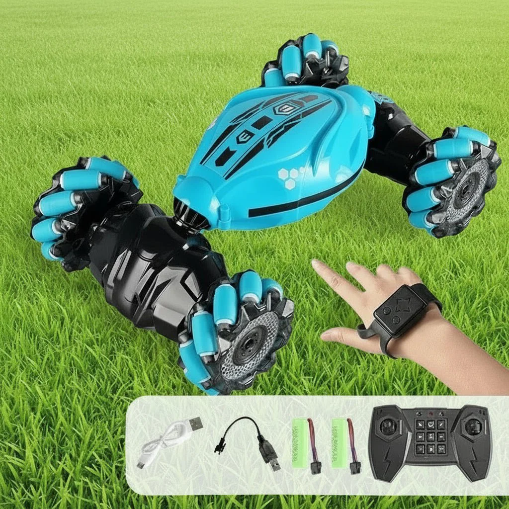 GYRAXIS - remote-controlled car with LED lighting, gesture control, and 360° - Image 12