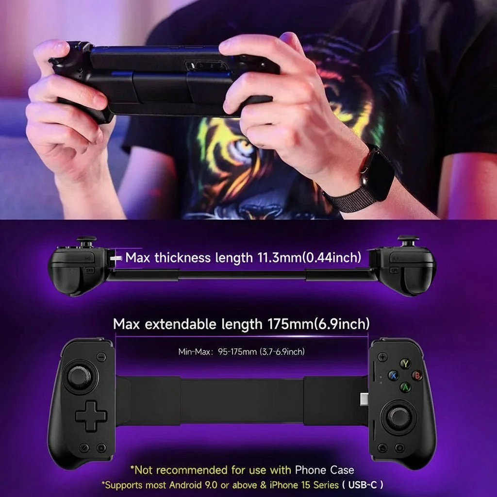 HALLOUT – M10 Cross-Platform Controller with Hall Triggers & Grip Texture - Image 3