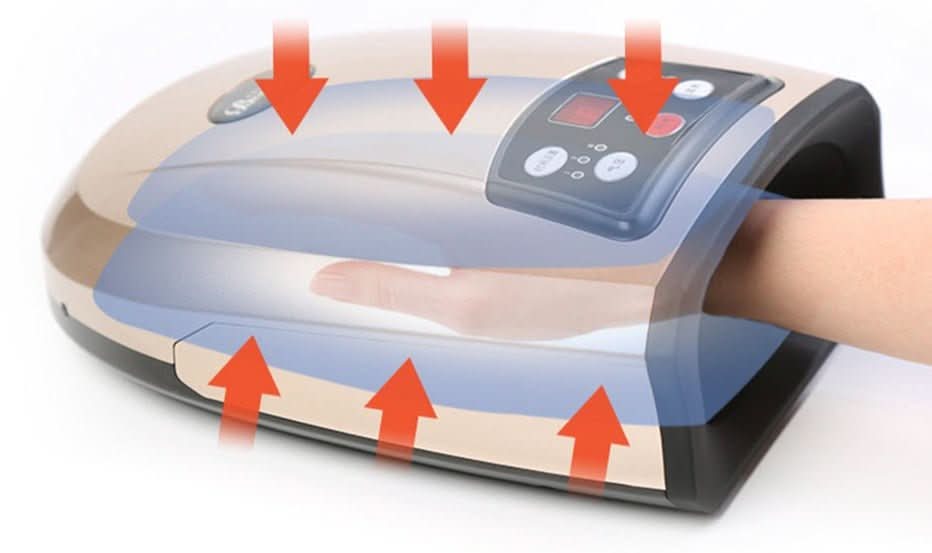 Handase - Cordless hand massage system with air compression & heat function - Image 6
