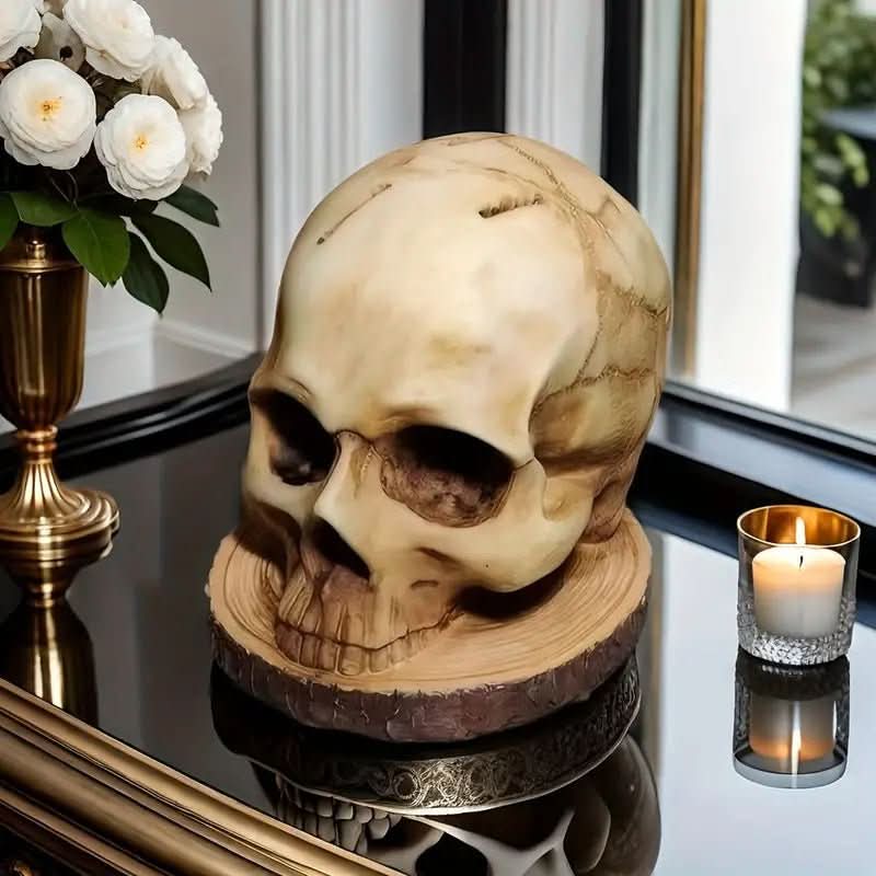Gothic Skull Knife Holder - Handmade knife holder with skull design for up to 7 knives - Image 2