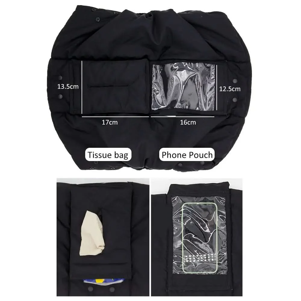 HANDHUG – Windproof stroller gloves with mobile phone and tissue pocket - Image 4