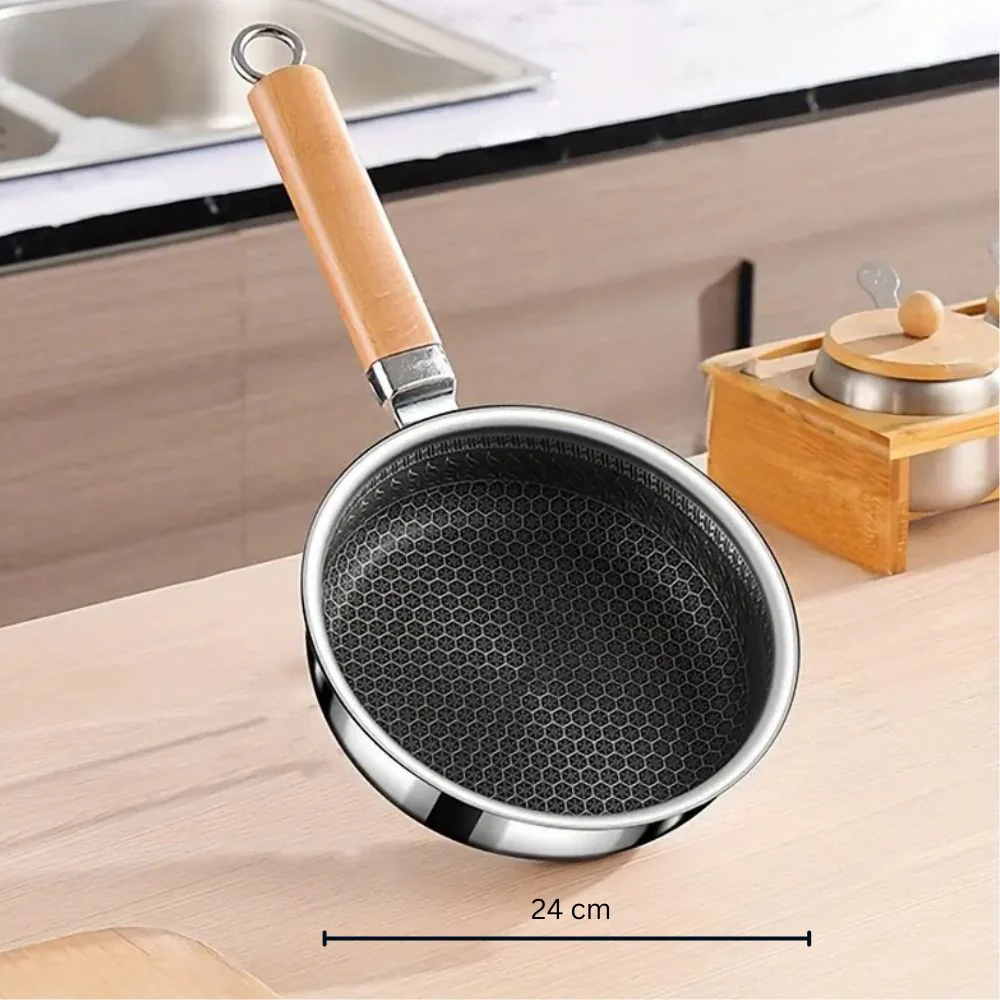 HANDLUX – Non-stick stainless steel pan for comfortable handling - Image 6