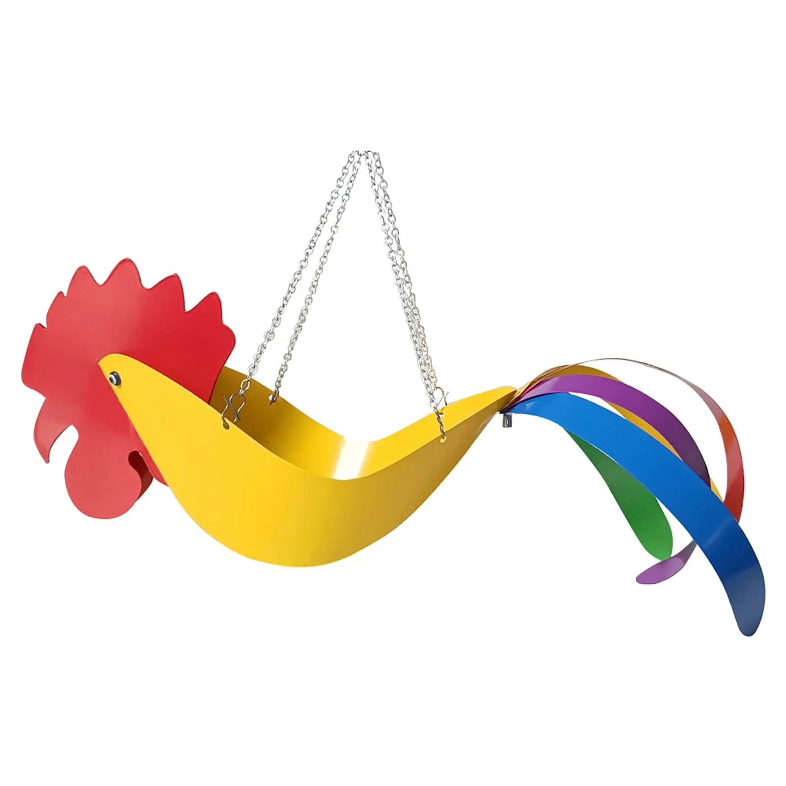 Hanging plant bowl - Colourful chicken design garden decoration - Image 6