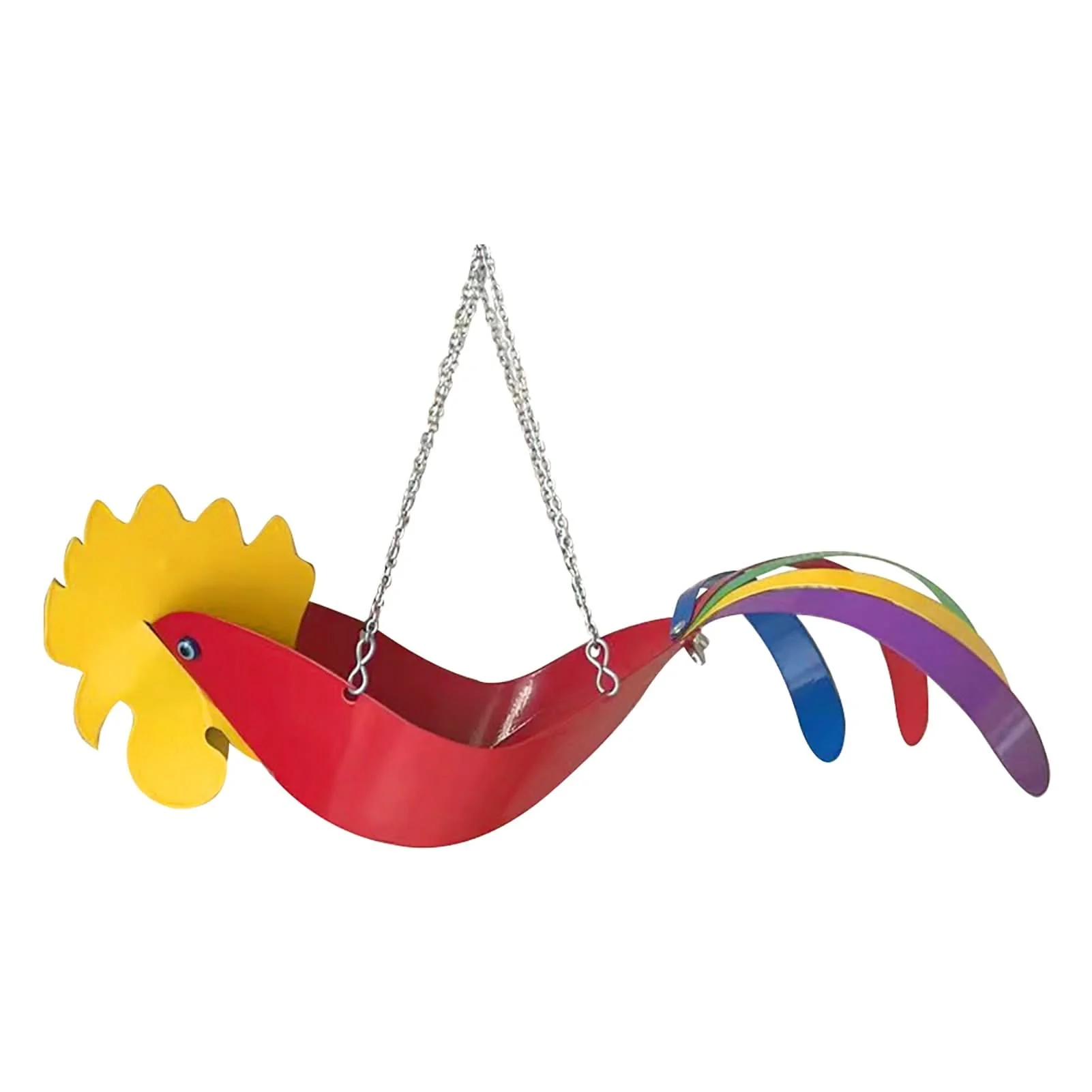 Hanging plant bowl - Colourful chicken design garden decoration - Image 8