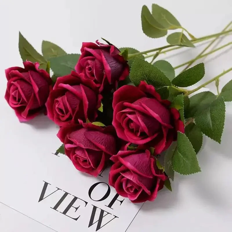 HARMONIA – Velvet Artificial Roses for Valentine's Day and Decorative Indoor Arrangements - Image 6