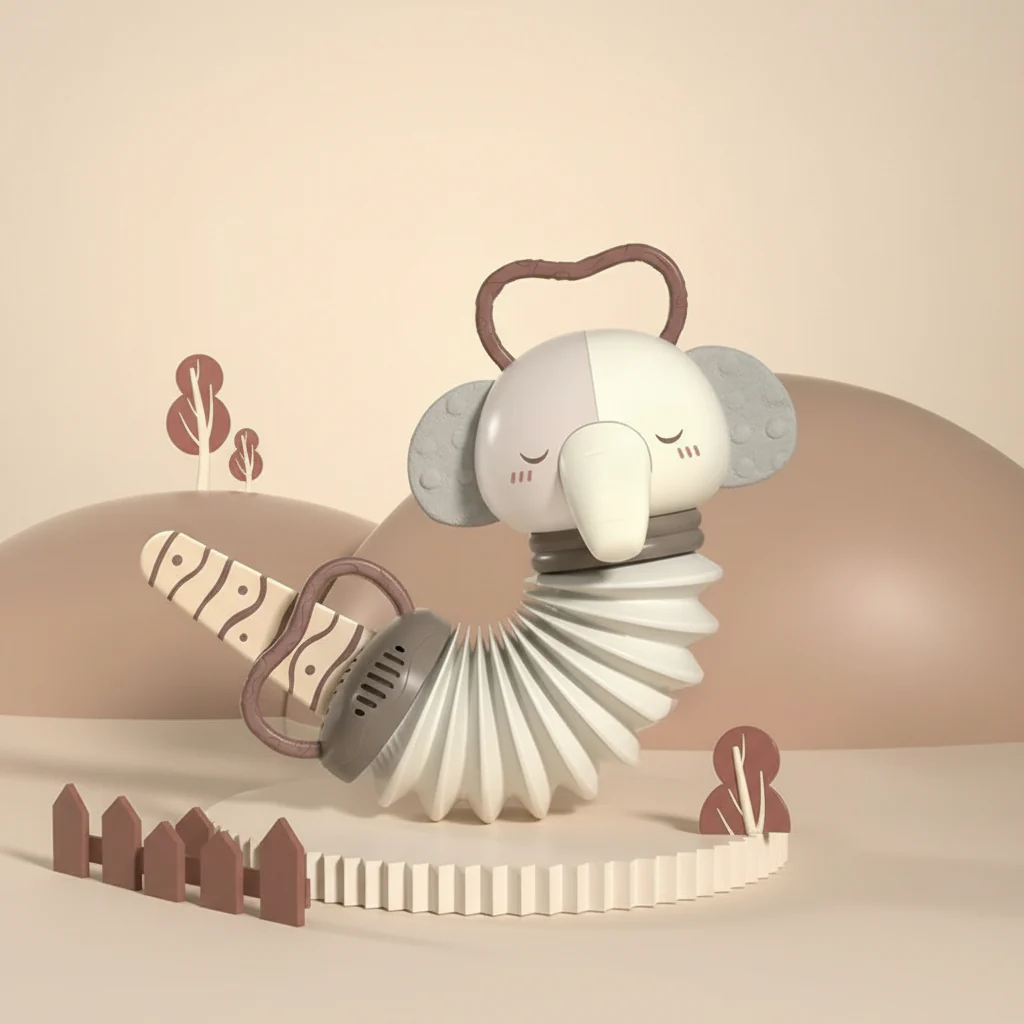 HARMONIBÉBÉ – 2-in-1 Baby Accordion & Rattle for Musical Early Education - Image 4