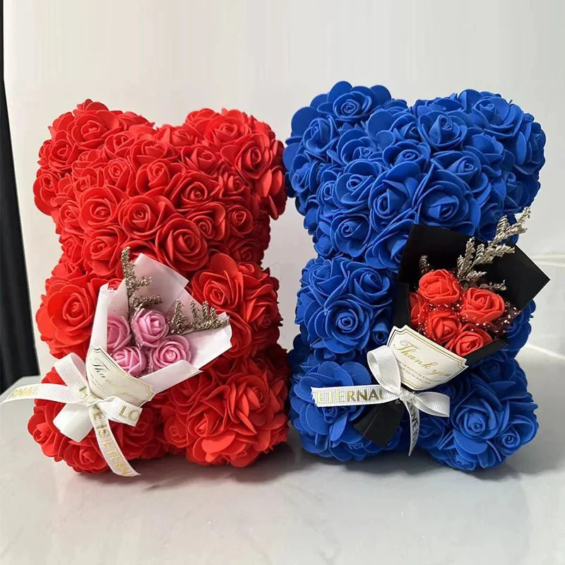 HEARTTED – Artificial Foam Rose Bear for Valentine's Day and Home Style Decoration - Image 5