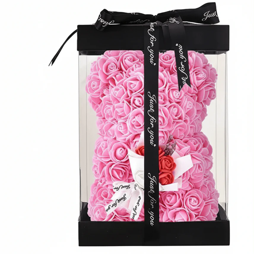 HEARTTED – Artificial Foam Rose Bear for Valentine's Day and Home Style Decoration - Image 7