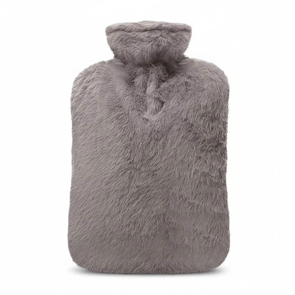 HEATZEN – 2-liter hot water bottle with soft plush cover for soothing warmth - Image 7