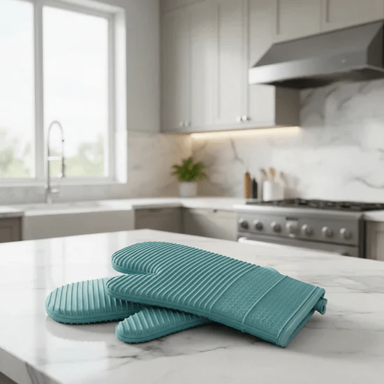 HEATSAFE – Non-slip silicone oven gloves for maximum heat protection - Image 2