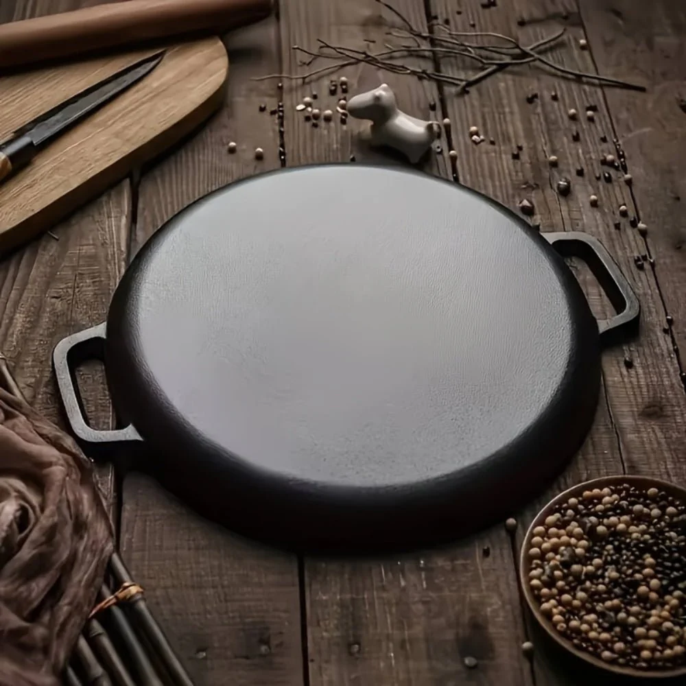 HEATSLAB – Non-stick Cast Iron Griddle Pan with Balanced Double Handles - Image 3