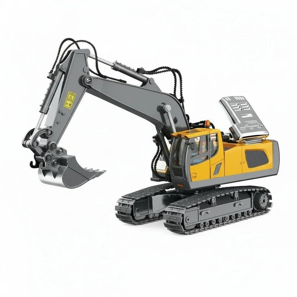 HEAVYDUO – Robust RC Bulldozer and Excavator for Children - Image 6