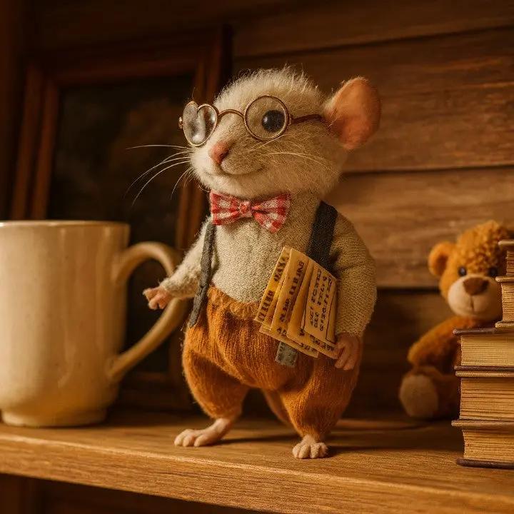 HERZMAUS – Handmade Felt Mice for Cozy Home Decor - Image 2