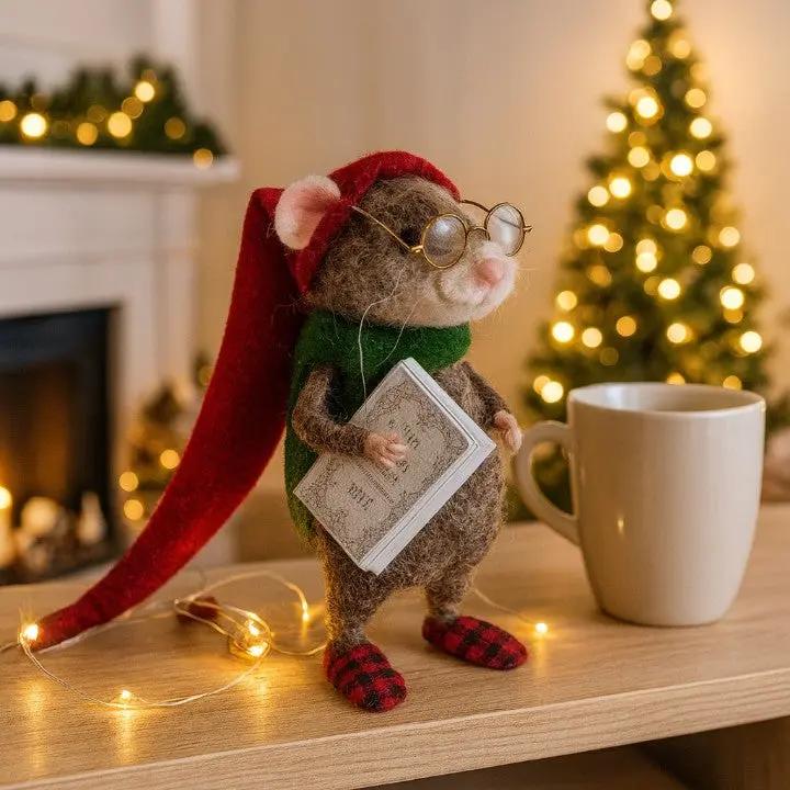 HERZMAUS – Handmade Felt Mice for Cozy Home Decor - Image 3
