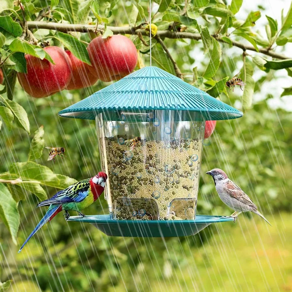 HEXAFEEDER – High-quality hexagonal bird feeder for outdoor use with easy refilling & weather protection - Image 3