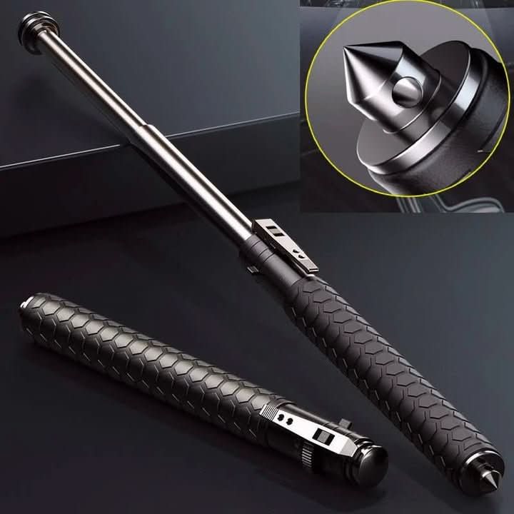 HikeShield – Adjustable Hiking Stick Made of Alloy Steel with Anti-Slip Handle, Lightweight & Compact for Outdoor, Trekking, and Travel - Image 4