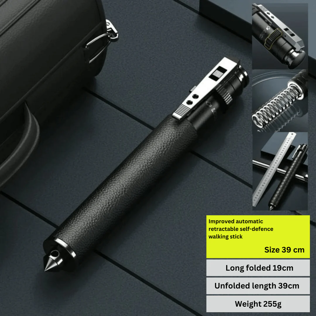 HikeShield – Adjustable Hiking Stick Made of Alloy Steel with Anti-Slip Handle, Lightweight & Compact for Outdoor, Trekking, and Travel - Image 8