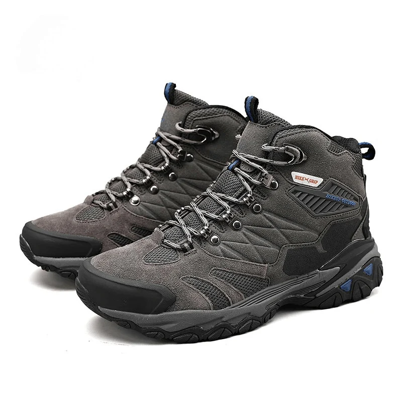 HikeUp Trekking Boots - Men's hiking boots with suede, breathable & rainproof for winter & outdoor adventures - Image 13