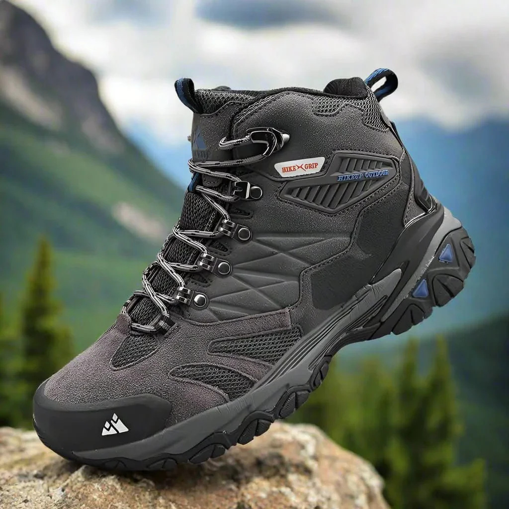 HikeUp Trekking Boots - Men's hiking boots with suede, breathable & rainproof for winter & outdoor adventures - Image 7