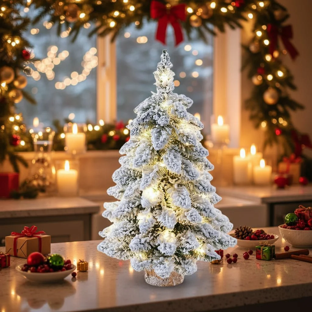 HOLISNOW MINI – 45cm LED Christmas Tree with Frosty Snow Effect - Image 4