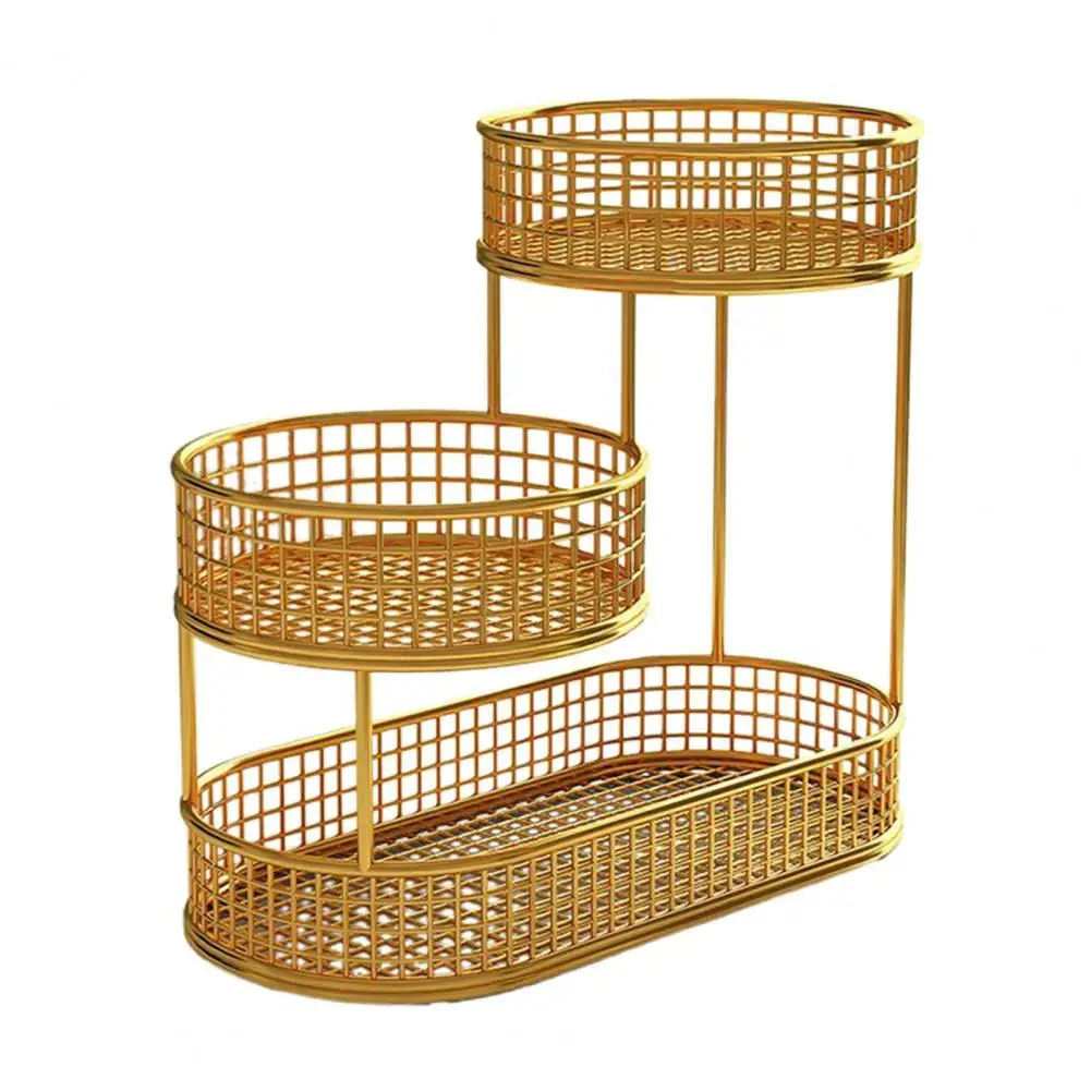 HOMEARC – Elegant multi-tier metal fruit and snack stand for kitchen countertops - Image 8