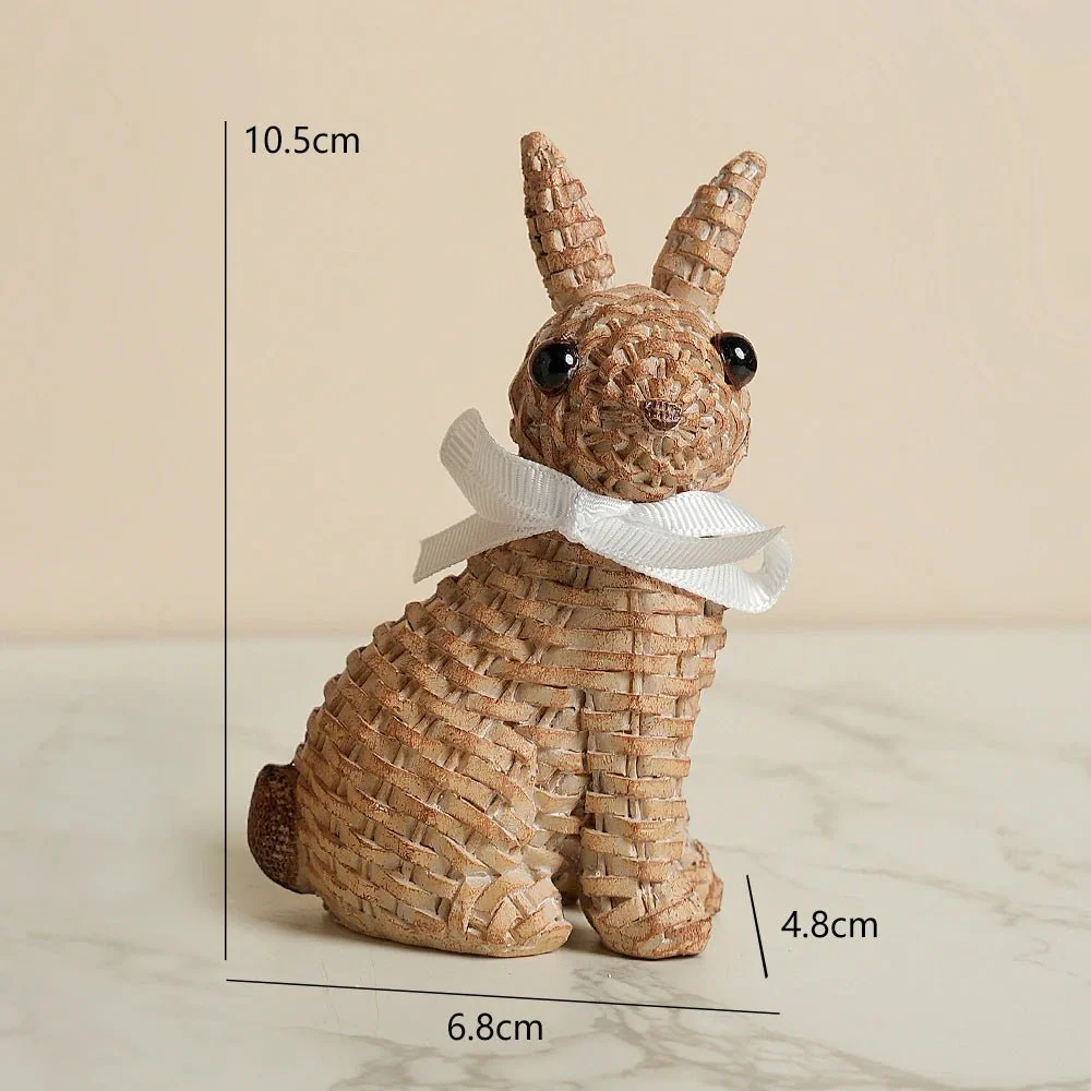 HOMELYX – Playful Rabbit Figure Made of Synthetic Resin for Garden and Easter Decoration - Image 8