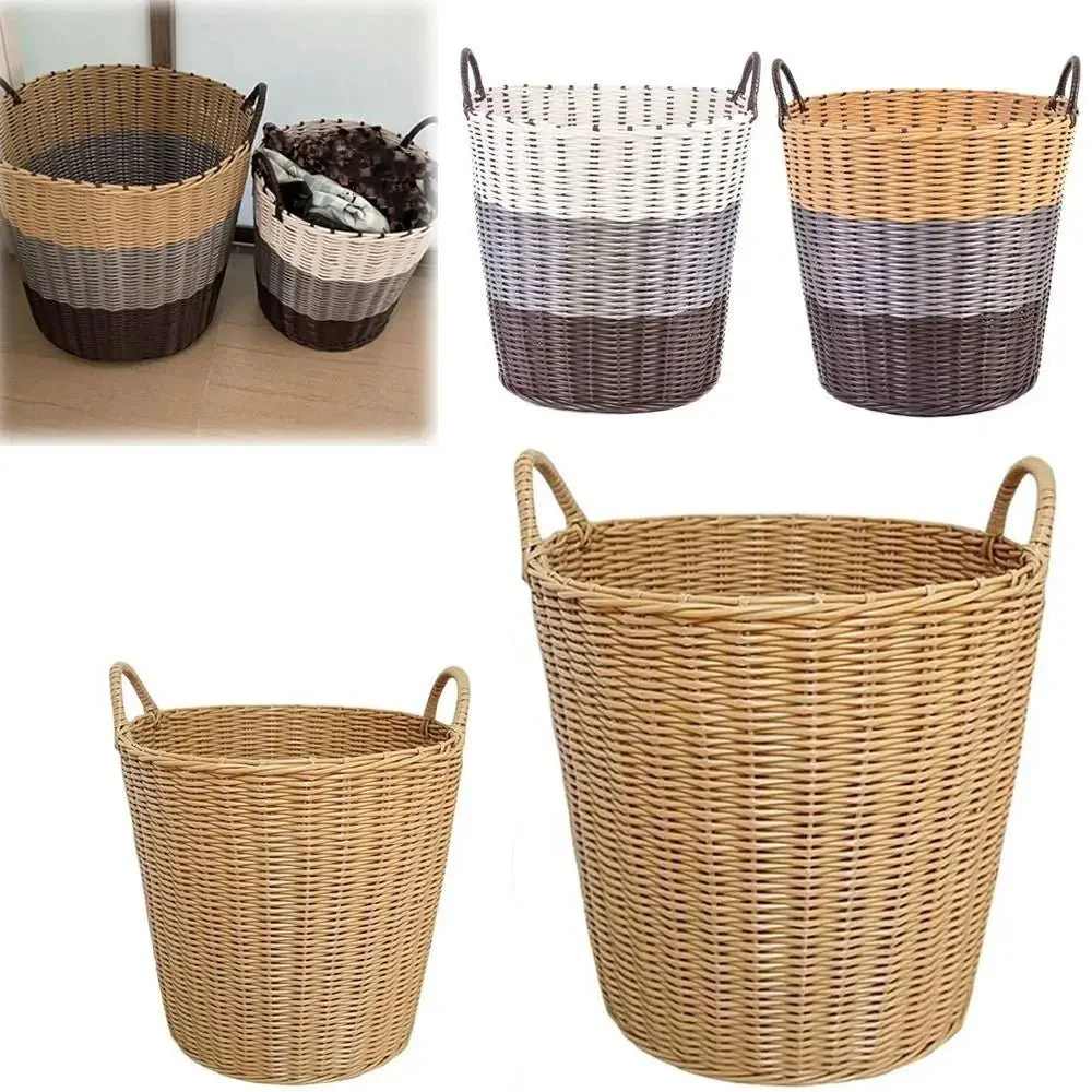 HOMERATTAN – Foldable Laundry Basket in Rattan Style for Stylish Organization - Image 6