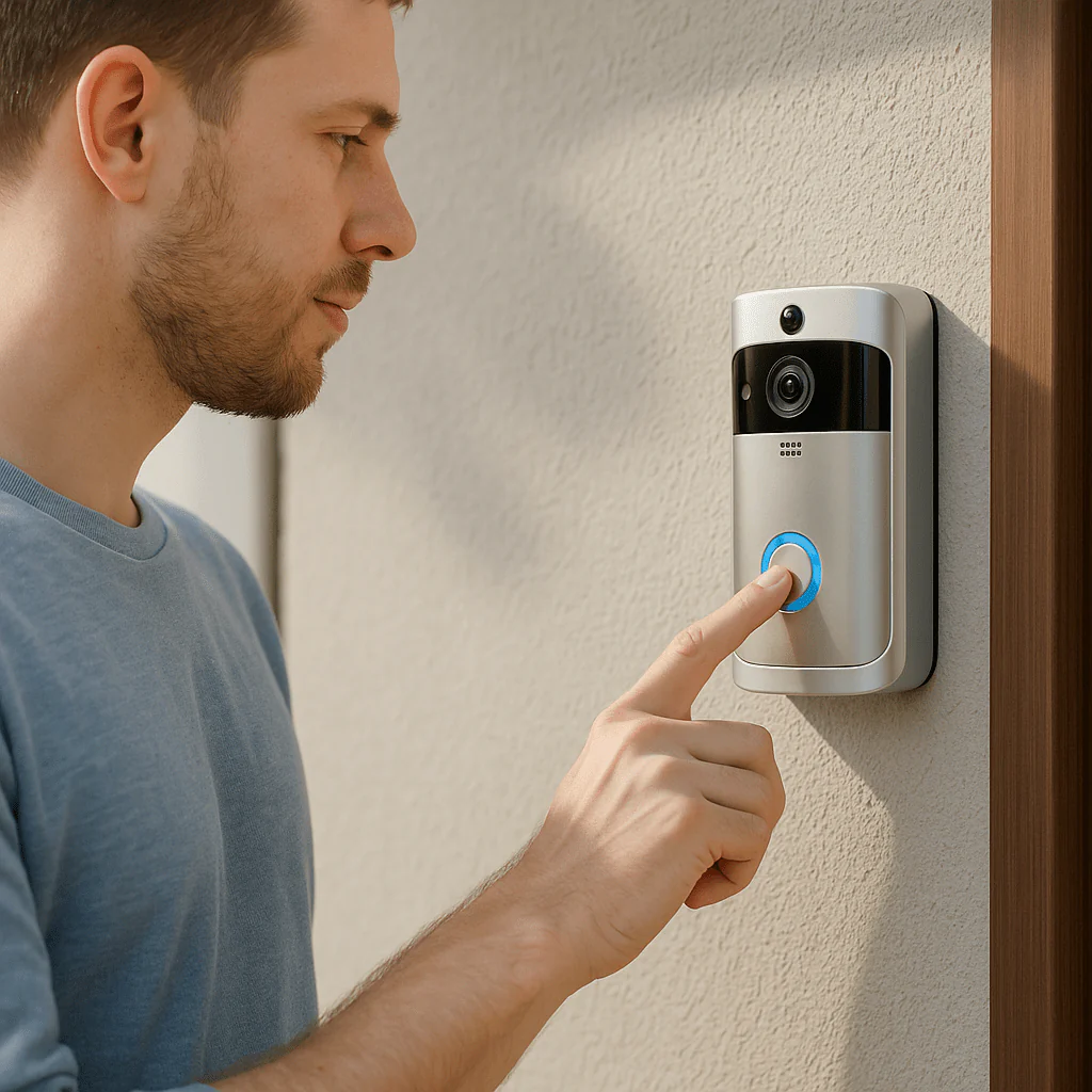 HOMEWATCH – Intelligent video doorbell for home with HD night vision & live two-way audio - Image 2