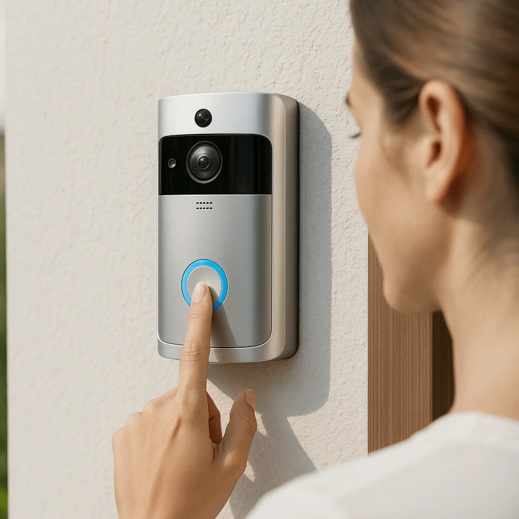 HOMEWATCH – Intelligent video doorbell for home with HD night vision & live two-way audio - Image 3