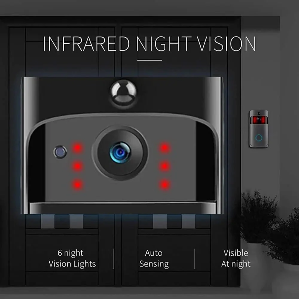 HOMEWATCH – Intelligent video doorbell for home with HD night vision & live two-way audio - Image 5