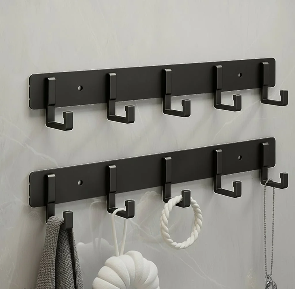 HOOKLINE – Stable wall coat rack with black hooks for stylish organization - Image 14