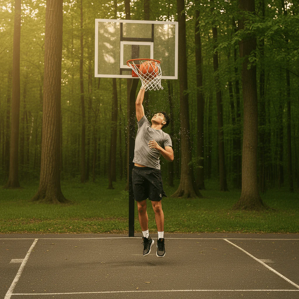 HoopFlex – Outdoor basketball net for intense play & durability - Image 2