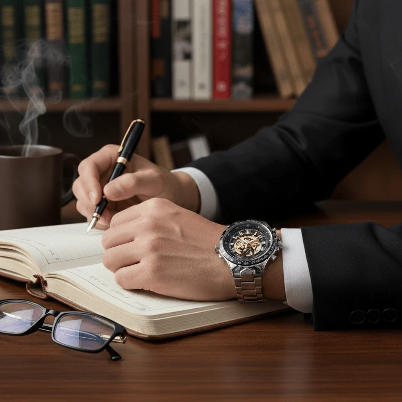 HORIZON – Luxurious Mechanical Watch with Golden Shine - Image 2