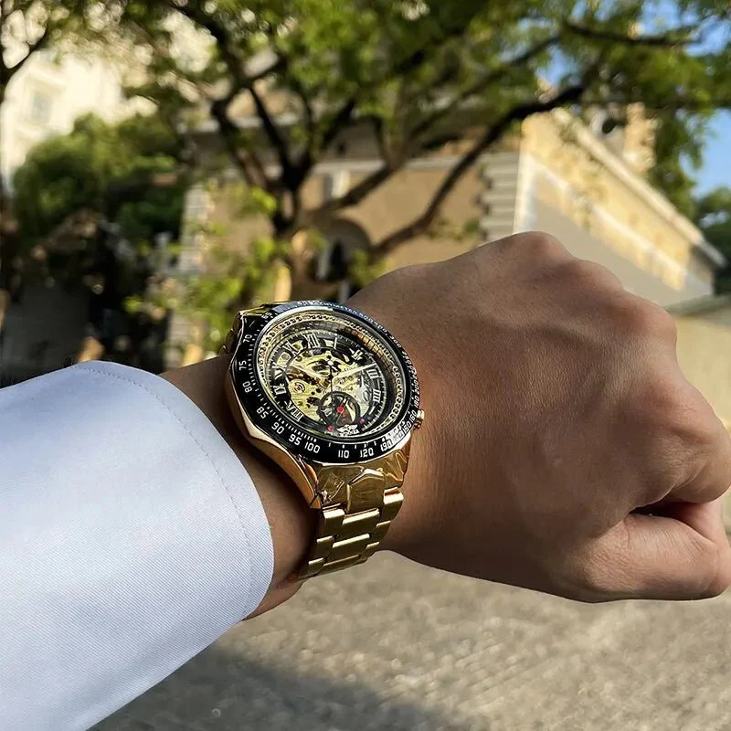 HORIZON – Luxurious Mechanical Watch with Golden Shine - Image 6