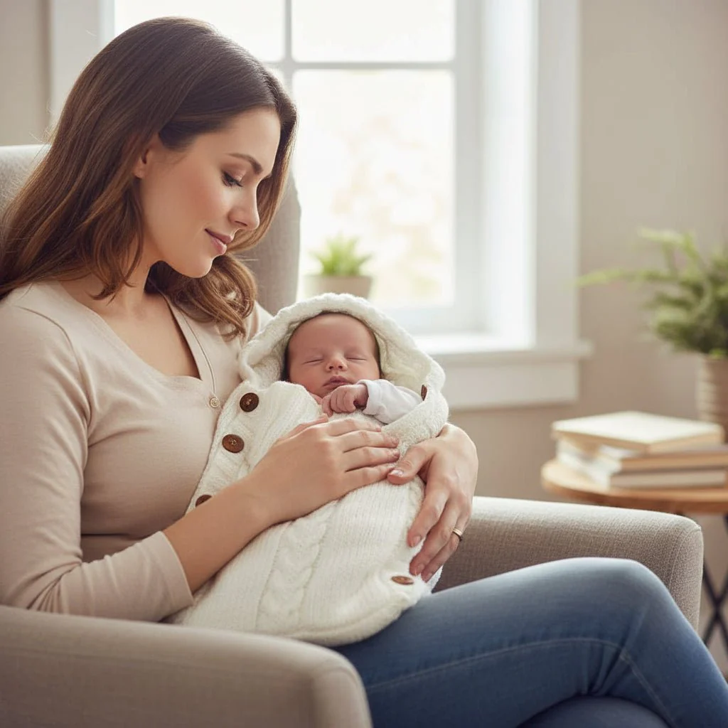 Hugnest Baby Wrap - Soft baby blanket for security right from the start - Image 2