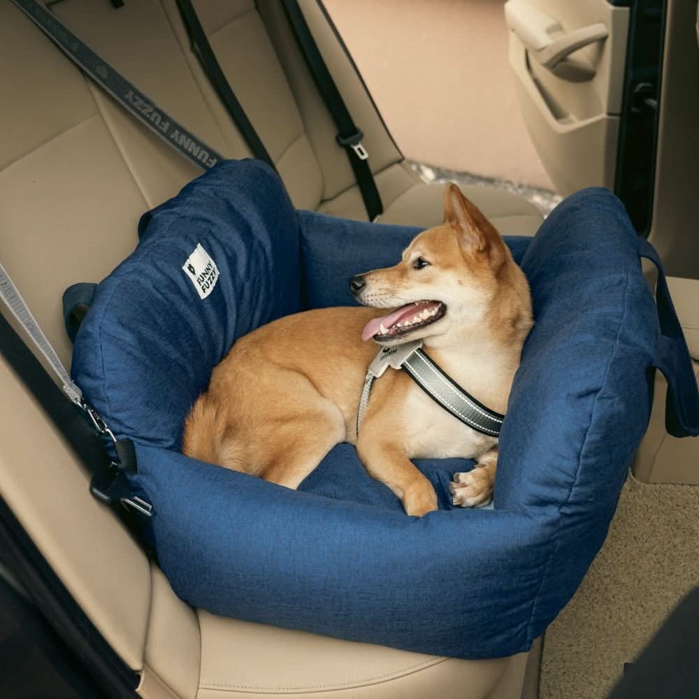 ComfyRide Dog Seat - Dog seat bed with safety belt & non-slip base for car & home - Image 14
