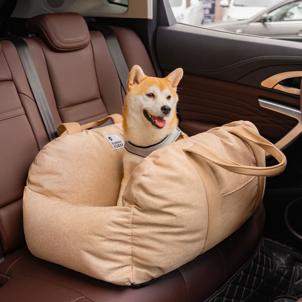 ComfyRide Dog Seat - Dog seat bed with safety belt & non-slip base for car & home - Image 15