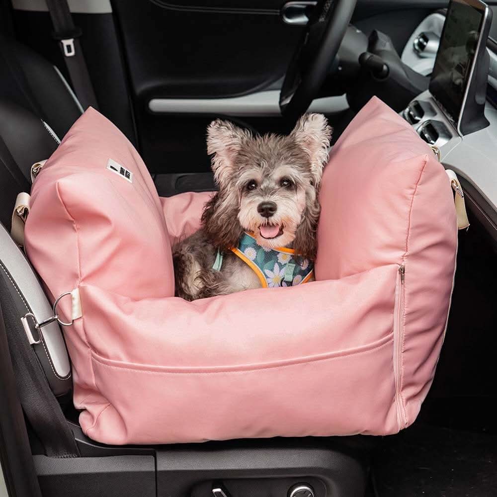 ComfyRide Dog Seat - Dog seat bed with safety belt & non-slip base for car & home - Image 16