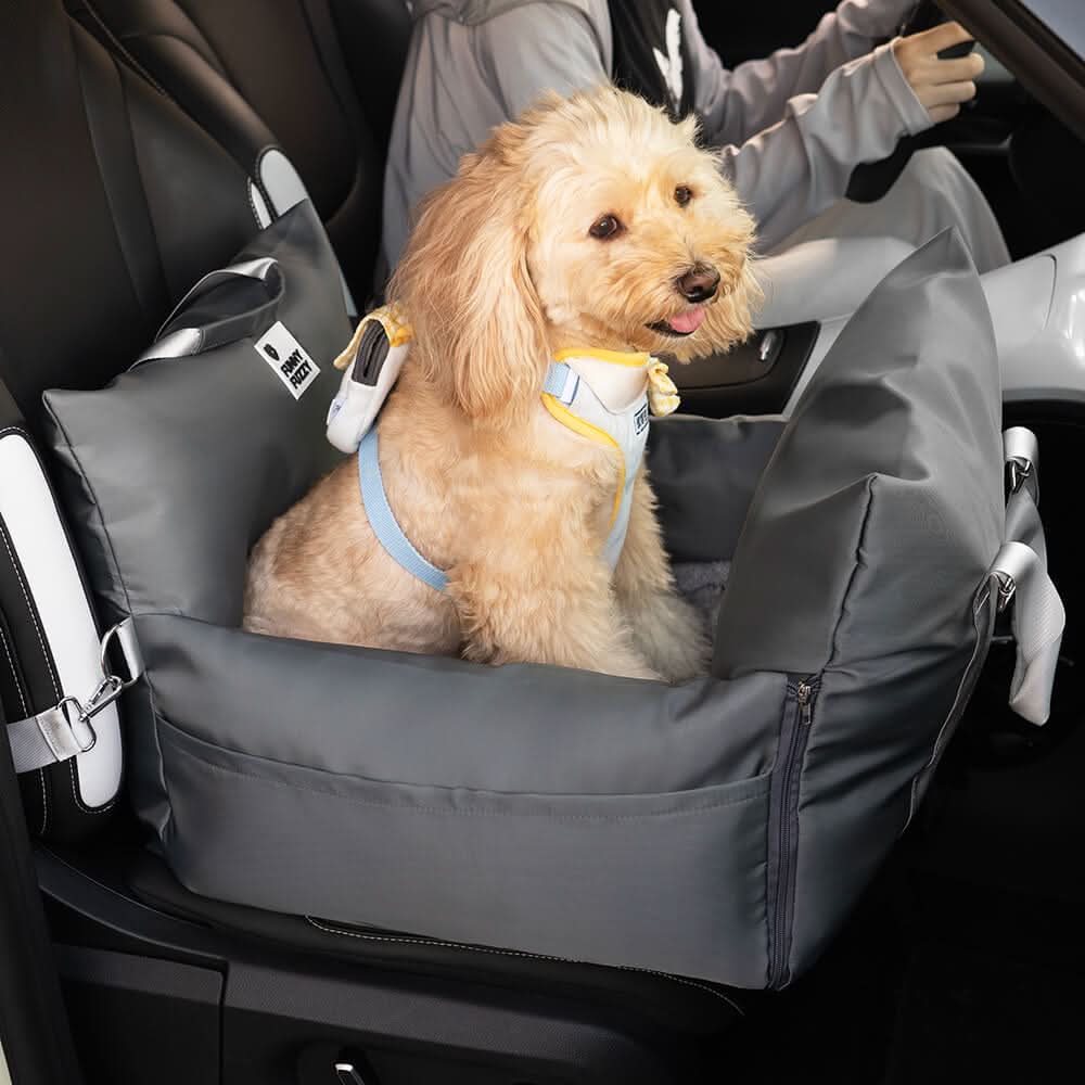 ComfyRide Dog Seat - Dog seat bed with safety belt & non-slip base for car & home - Image 19
