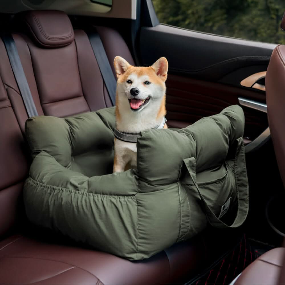 ComfyRide Dog Seat - Dog seat bed with safety belt & non-slip base for car & home - Image 28